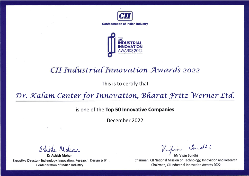 CII Industrial Innovation Awards 2022