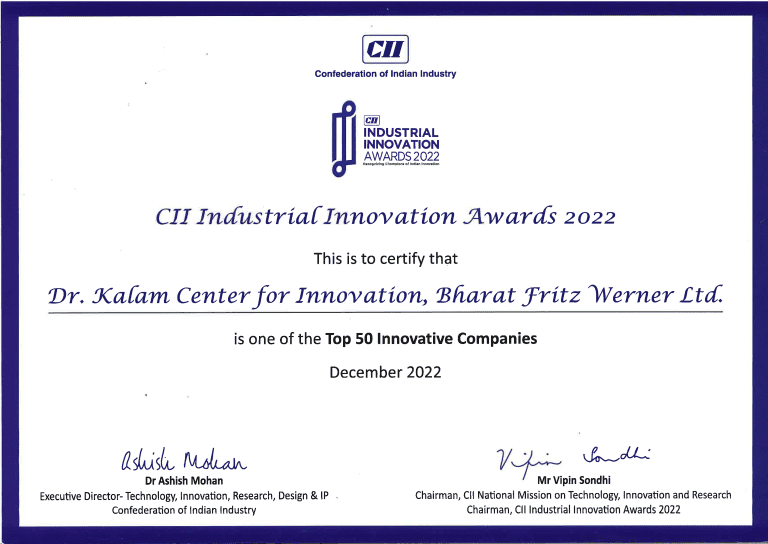CII Industrial Innovation Awards 2022